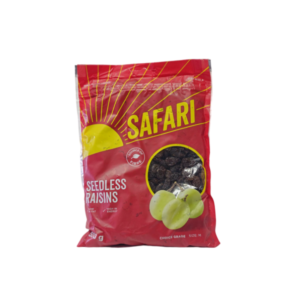 Safari Seedless Raisins 500g