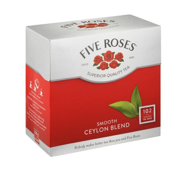 Five Roses Tea Types Five Roses Ceylon Blend Tea 102 Bags – Buy Rite at Your Door